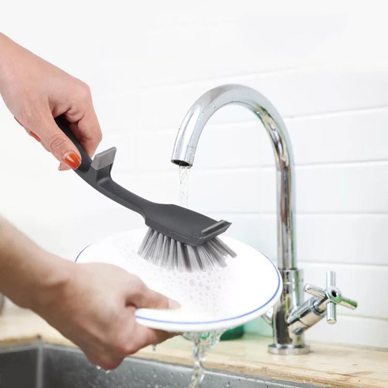 Multifunctional Hanging Long Handle Pan-Pot Brush Dish Bowl Washing Cleaning Brush Household Kitchen Cleaning Tools