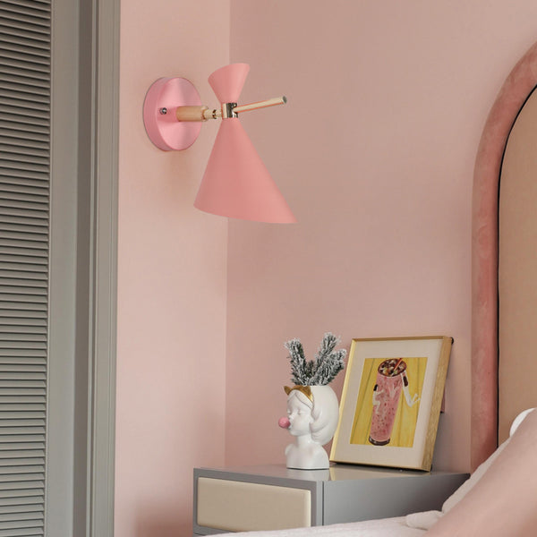 Wall Lamp Living Room And Hotel Guest Room Bedroom Bedside Aisle Iron Pink Home Decoration Lamps